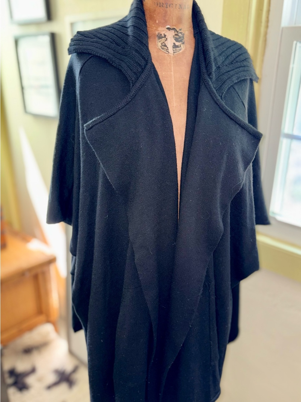 Anthropologie Bishop + Young open-front drape cardigan